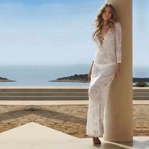 Stunning Crochet Beach Boho Dress - Picture 1 of 6